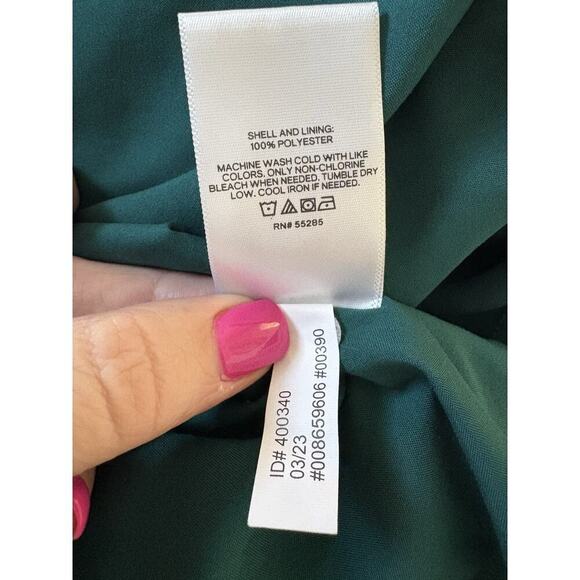 NWT Express Satin OneShoulder Puff Sleeve Blouse Top Shirt Womens Size XL‎ - Picture 8 of 8